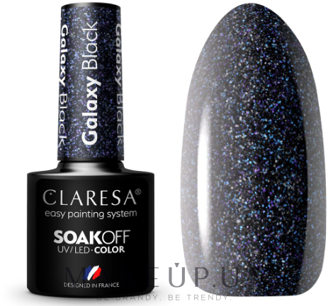 Гель-лак для ногтей - Claresa Galaxy Soak Off UV/LED Color — фото Black