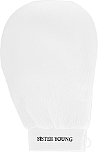 Відлущувальна пілінг-рукавичка для тіла, біла - Sister Young Exfoliating Glove White — фото N1