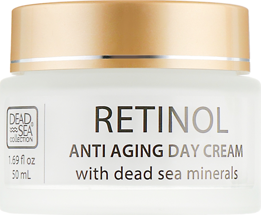Денний крем проти старіння з ретинолом та мінералами Мертвого моря - Dead Sea Collection Retinol Anti Aging Day Cream — фото N2