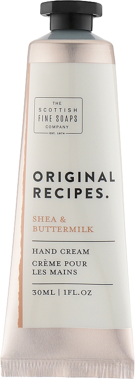 Крем для рук - Scottish Fine Soaps Original Recipes Shea & Buttermilk Hand Cream — фото N1