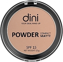 Парфумерія, косметика Пудра компактна - Dini Powder Compact Matte SPF15