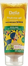 Парфумерія, косметика Скраб для обличчя й тіла "Манго" - Delia Fruit Me Up! Moisturizing Face And Body Scrub Mango