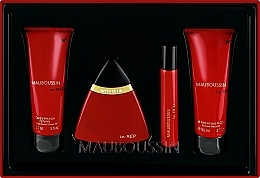 Mauboussin In Red - Набор (edp/100ml + edp/20ml + sh/gel/90ml + b/lot/90ml) — фото N1