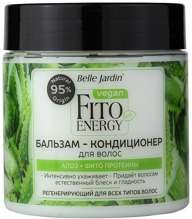 Бальзам-кондиціонер "Алое та Д-пантенол" для сухого та фарбованного волосся - Belle Jardin Fito Energy