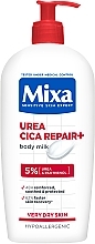 Парфумерія, косметика Відновлююче молочко з уреєю для дуже сухої шкіри тіла - Mixa Urea Cica Repair+