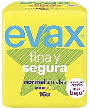 Парфумерія, косметика Гігієнічні прокладки "Нормал" без крилець, 16 шт. - Evax Fina & Segura