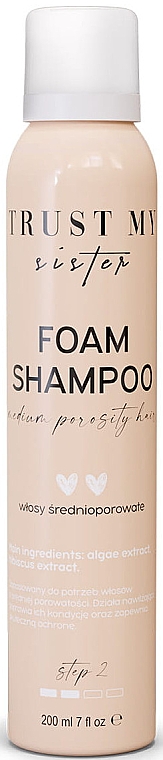 Шампунь-піна для волосся середньюї пористості - Trust My Sister Medium Porosity Hair Foam Shampoo — фото N1