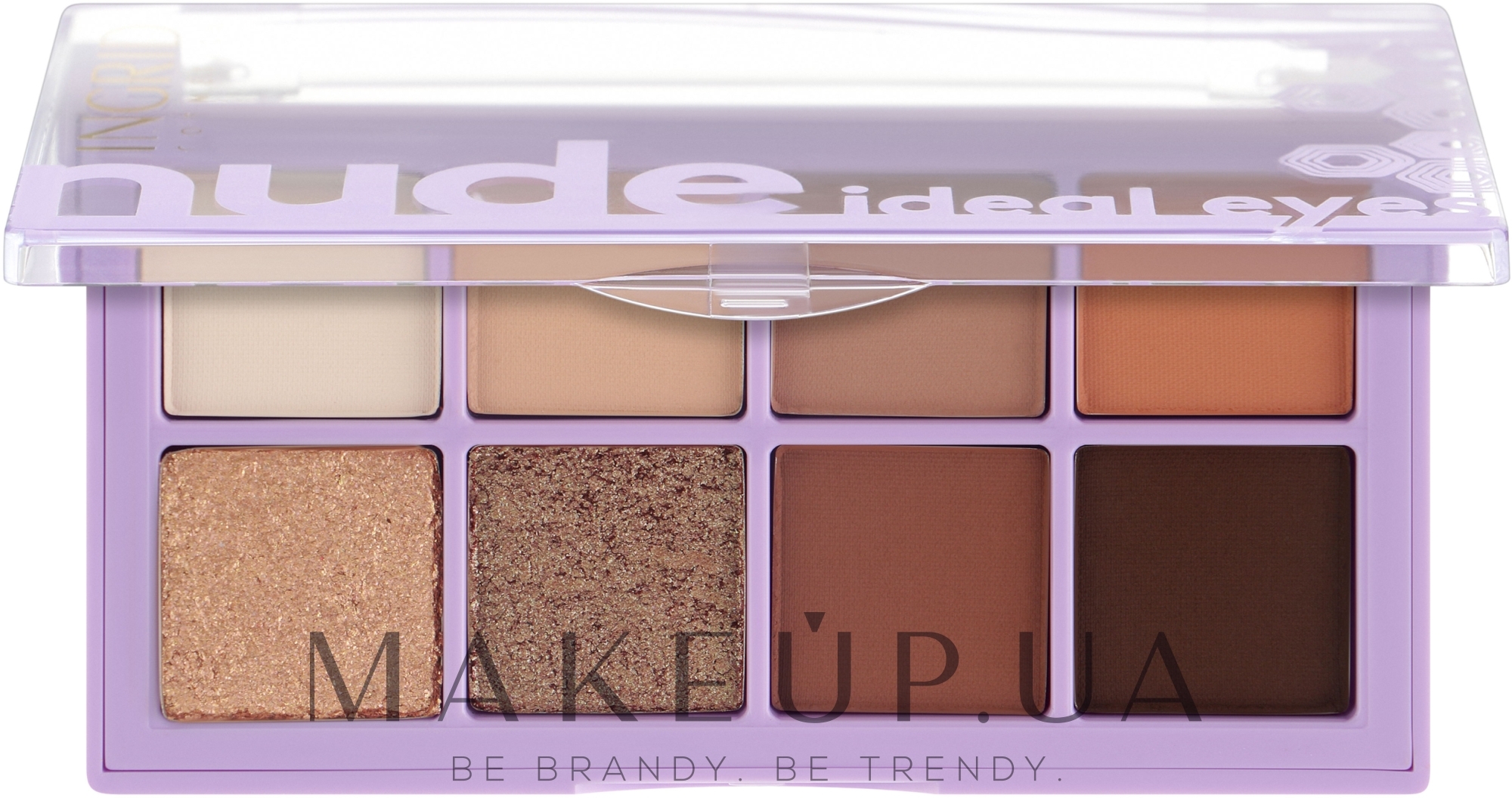 Палетка теней для век - Ingrid Cosmetics Nude Ideal Eyes Eyeshadow Palette — фото 01