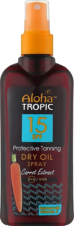 УЦЕНКА Масло для загара SPF15 - Madis Aloha Tropic Protective Tanning Dry Oil SPF15 * — фото N1