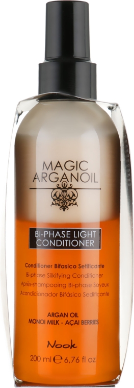 Двофазний спрей-кондиціонер на основі олії Аргана - Maxima Nook Magic Shake Argan Oil PH 4.0 — фото N2