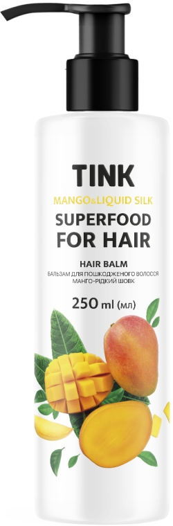 Бальзам для пошкодженого волосся "Манго та рідкий шовк" - Tink SuperFood For Hair Mango & Liquid Balm