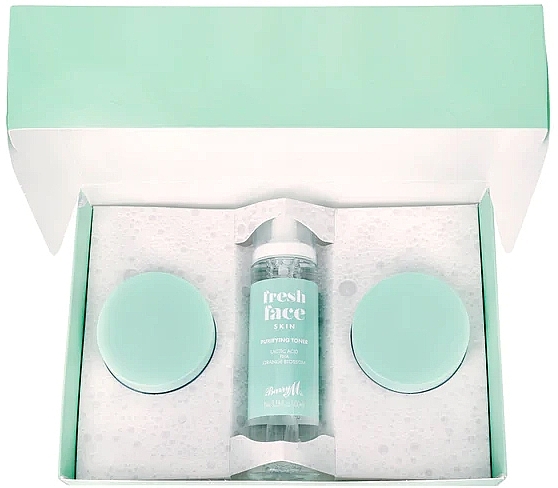 Набор - Barry M Fresh Face Skin 3-Step Skincare Set (cleans/balm/40 g + toner/100 ml + cr/50 ml) — фото N2
