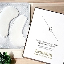 Гидрогелевые патчи под глаза с коллагеном и эссенцией розы - ErthSkin London Double Collagen + Rose Hydro-Gel Eye Pads — фото N2