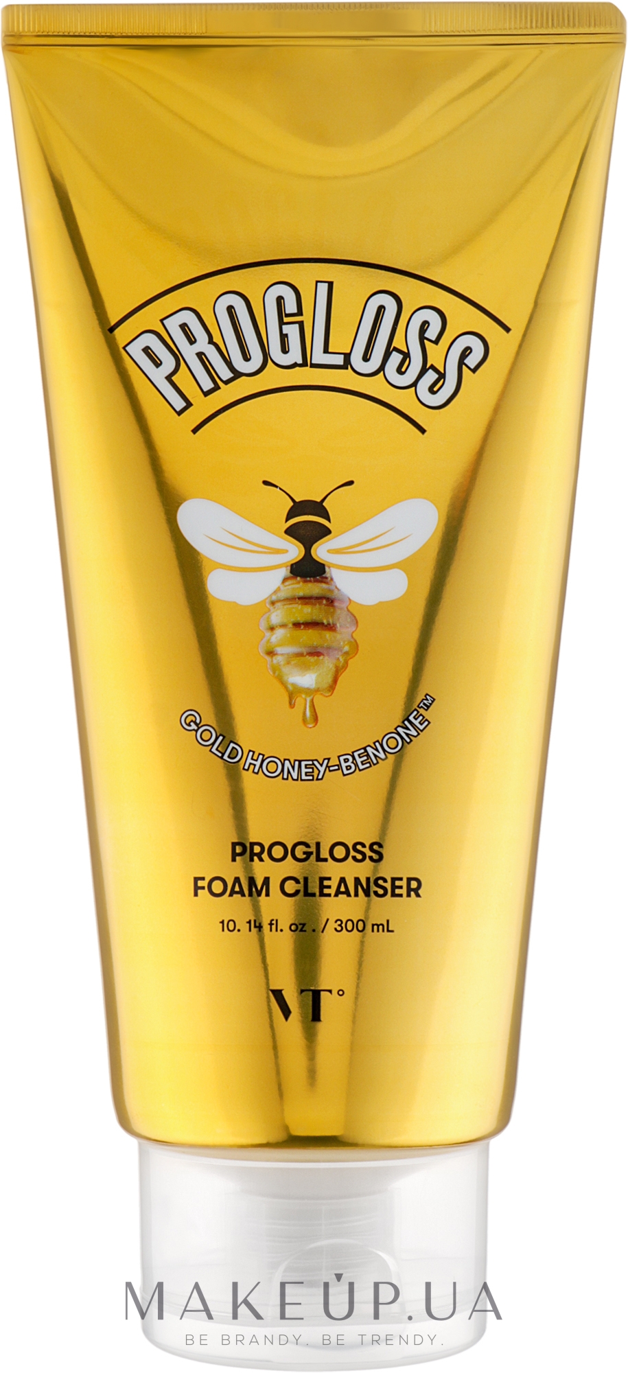 Очищувальна пінка для вмивання з медом і золотом - VT Cosmetics Progloss Foam Cleanser — фото 300ml