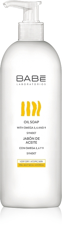 Мило для душу на основі олій з формулою без води та лугів - Babe Laboratorios Oil Soap