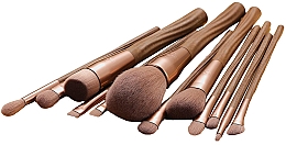 Духи, Парфюмерия, косметика Набор кистей для макияжа, 12 шт - Eigshow Ecopro Series Coffee Makeup Brush Kit