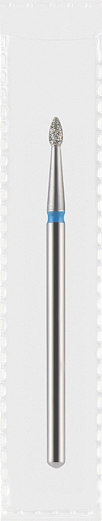 Фреза алмазная синяя "Капля", диаметр 1,8 мм, длина 4 мм - Divia DF004-18-B — фото N1