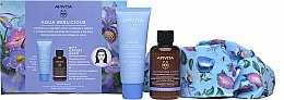 Парфумерія, косметика Набір - Apivita Aqua Beelicious (f/cr/40ml + f/foam/50ml + bandage/1pcs)