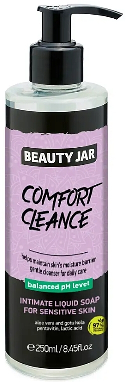 Жидкое мыло для интимной гигиены "Comfort Cleanse" - Beauty Jar Intimate Soap — фото N1