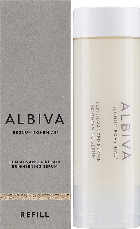 Висококонцентрована сироватка для обличчя - Albiva Ecm Advanced Repair Brightening Serum (змінний блок) — фото N2