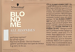 Концентрат витамина С для волос всех типов - Schwarzkopf Professional Blondme All Blondes Vitamin C Shot  — фото N1