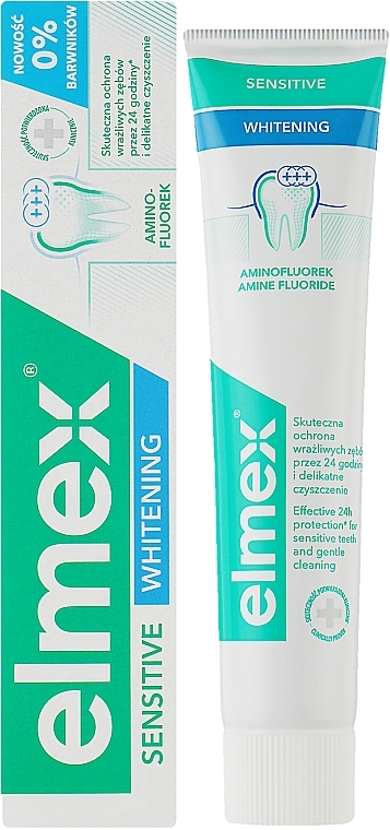 Відбілювальна зубна паста для чутливих зубів - Elmex Sensitive Whitening Toothpaste — фото N2