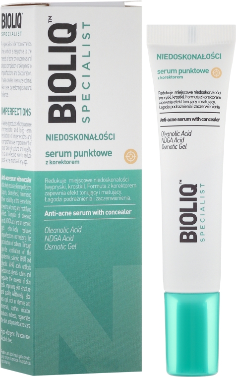 Точкова сироватка з коректором - Bioliq Specialist Anti-acne Serum With Concealer — фото N1