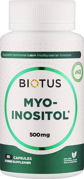 Дієтична добавка "Міо-інозитол", 500 мг - Biotus Myo-Inositol — фото N1