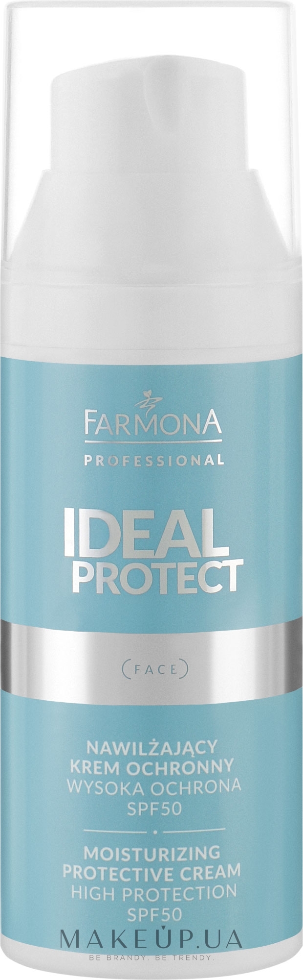 Зволожувальний захисний крем SPF50 - Farmona Professional Ideal Protect Moisturizing Protective Cream SPF50 — фото 50ml
