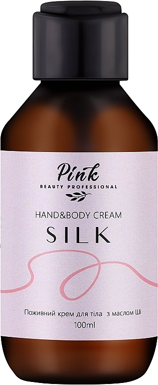 Поживний крем для тіла та рук з маслом Ші "Silk" - Pink Hand & Body Cream — фото N1