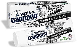 Зубна паста з активованим вугіллям - Pasta Del Capitano Charcoal — фото N1