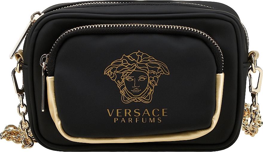 Versace Crystal Noir - Набор (edt/90ml + sh/gel/100ml + b/lot/100ml + bag) — фото N2