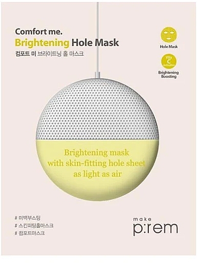 Маска для сяяння шкіри обличчя - Make P:rem Comfort Me Brightening Hole Mask — фото N1