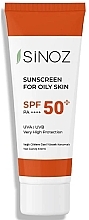 Солнцезащитный крем для жирной кожи лица с SPF50+ - Sinoz Sebum Balance Fluid Sunscreen for Oily Skin SPF50+ — фото N1