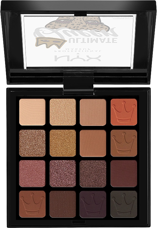 Палетка теней для глаз - NYX Professional Makeup Ultimate Shadow Palette USP15 Ultimate Queen — фото N2