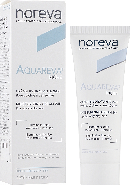 Дневной крем для лица - Noreva Aquareva Moiturizing Cream Rich Textured — фото N2
