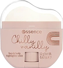 Хайлайтер для обличчя й тіла - Essence Chilly Vanilly Face & Body Highlighter Stick — фото N1
