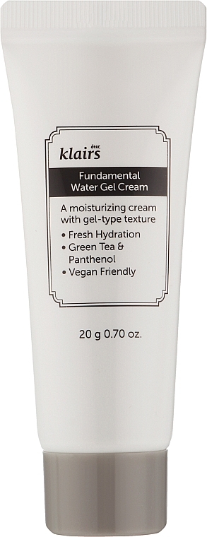 Антиоксидантный гель для лица - Klairs Fundamental Watery Gel Cream (мини) — фото N1