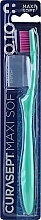 Зубная щетка "Maxi Soft 0.10" мягкая, бирюзовая, розовая щетина - Curaprox Curasept Toothbrush — фото N1
