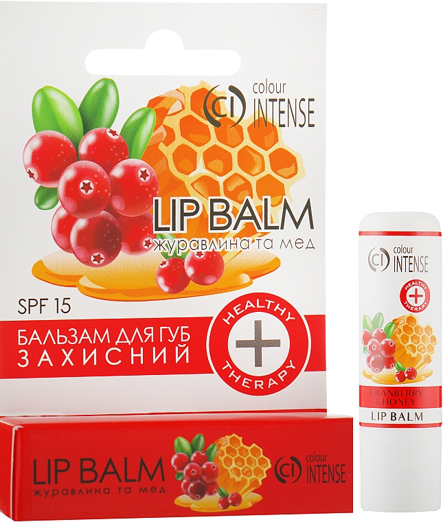 Бальзам для губ пом'якшувальний "Журавлина і мед" - Colour Intense Lip Cranberry And Honey Balm — фото N1