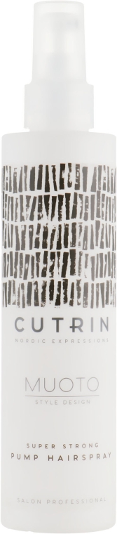 Лак-спрей екстрасильної фіксації - Cutrin Muoto Extra Strong Pump Hairspray — фото N1
