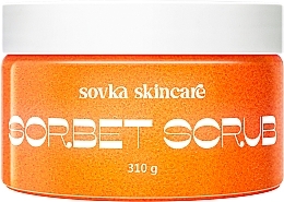 Парфумерія, косметика Скраб для тіла "Солодкий персик" - Sovka Skincare Sorbet Scrub Sweet Peaches