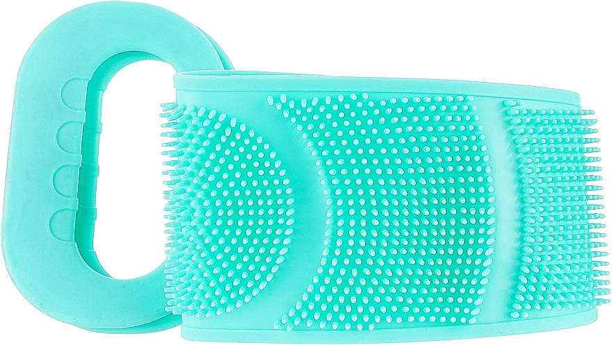 Силиконовая массажная мочалка для тела, зелена - Reclaire — фото N1