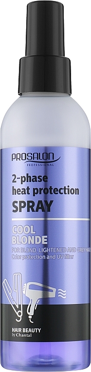 Двофазний термозахисний спрей для світлого волосся - Prosalon Cool Blonde 2-Phase Heat Protection Spray