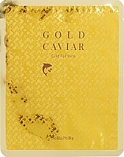 Антивікова тканинна маска з золотом - Holika Holika Prime Youth Gold Caviar Mask — фото N1