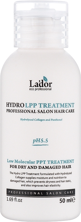 Відновлювальна маска для волосся - La'dor Eco Hydro Lpp Treatment (міні) — фото N1