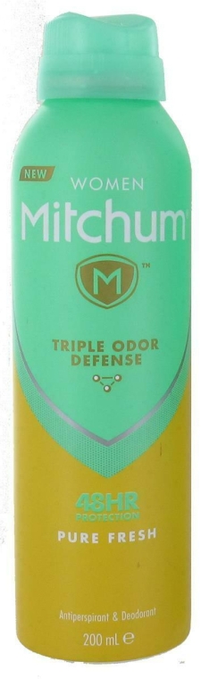 Дезодорант-спрей - Mitchum Women Pure Fresh Triple Odor Defense Pure Deodorant Spray — фото N1