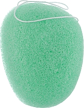 Спонж для лица конняку CS077G, зеленый - Cosmo Konjac Sponge Craft Box Green Tee — фото N1