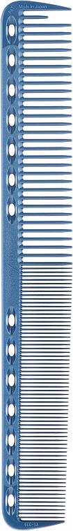Расческа для стрижки с плоскими зубцами, 180мм, синяя - Y.S.Park Professional 339 Cutting Combs — фото N1
