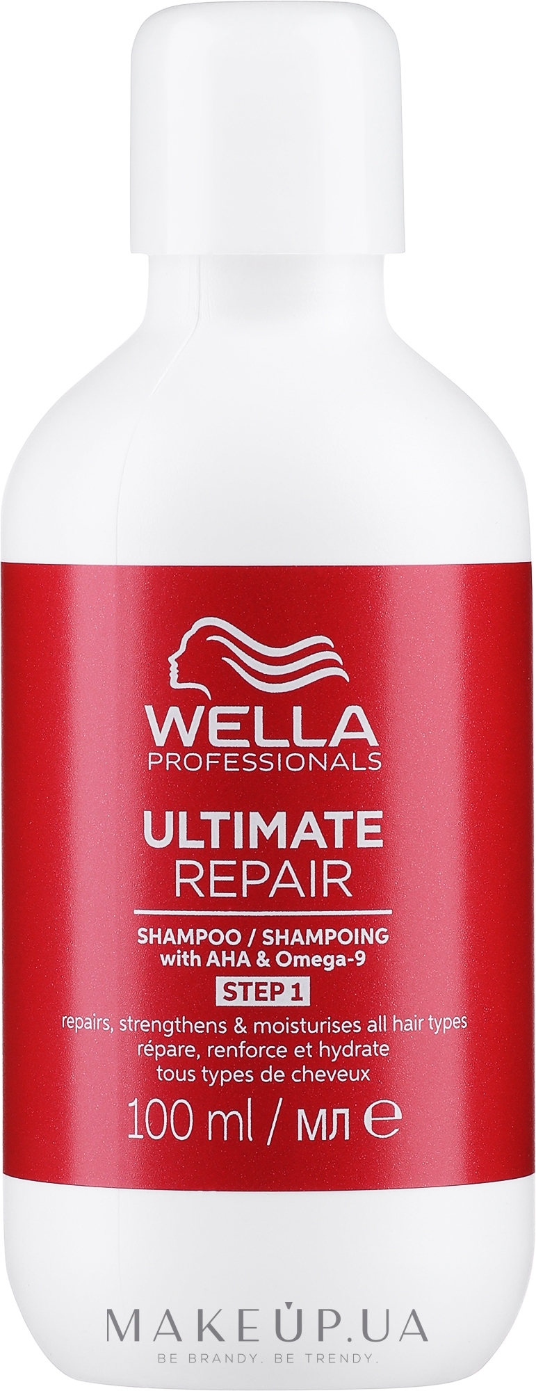 Шампунь для всіх типів волосся - Wella Professionals Ultimate Repair Shampoo With AHA & Omega-9 — фото 100ml